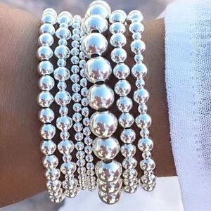 7 Piece Simple Beaded Bracelet Set